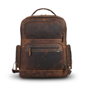 Vintage Leather Designer Backpack