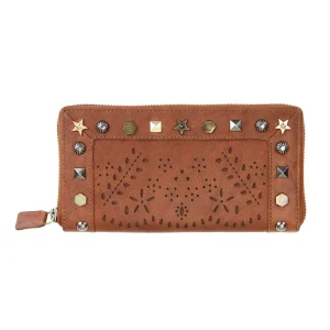 Laser Cut Designer Genuine Leather Women’s Wallet